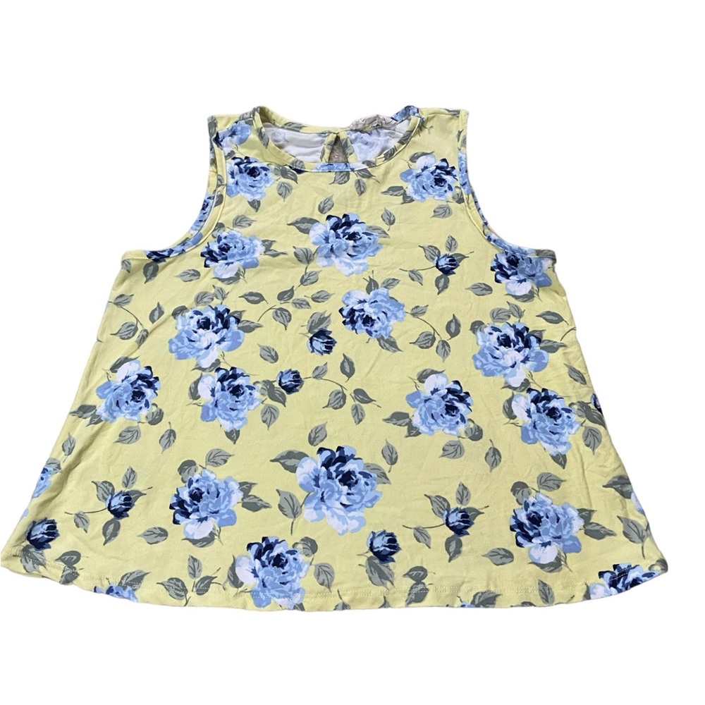 No Comment Womens Dressy Tank Top Floral Shirt